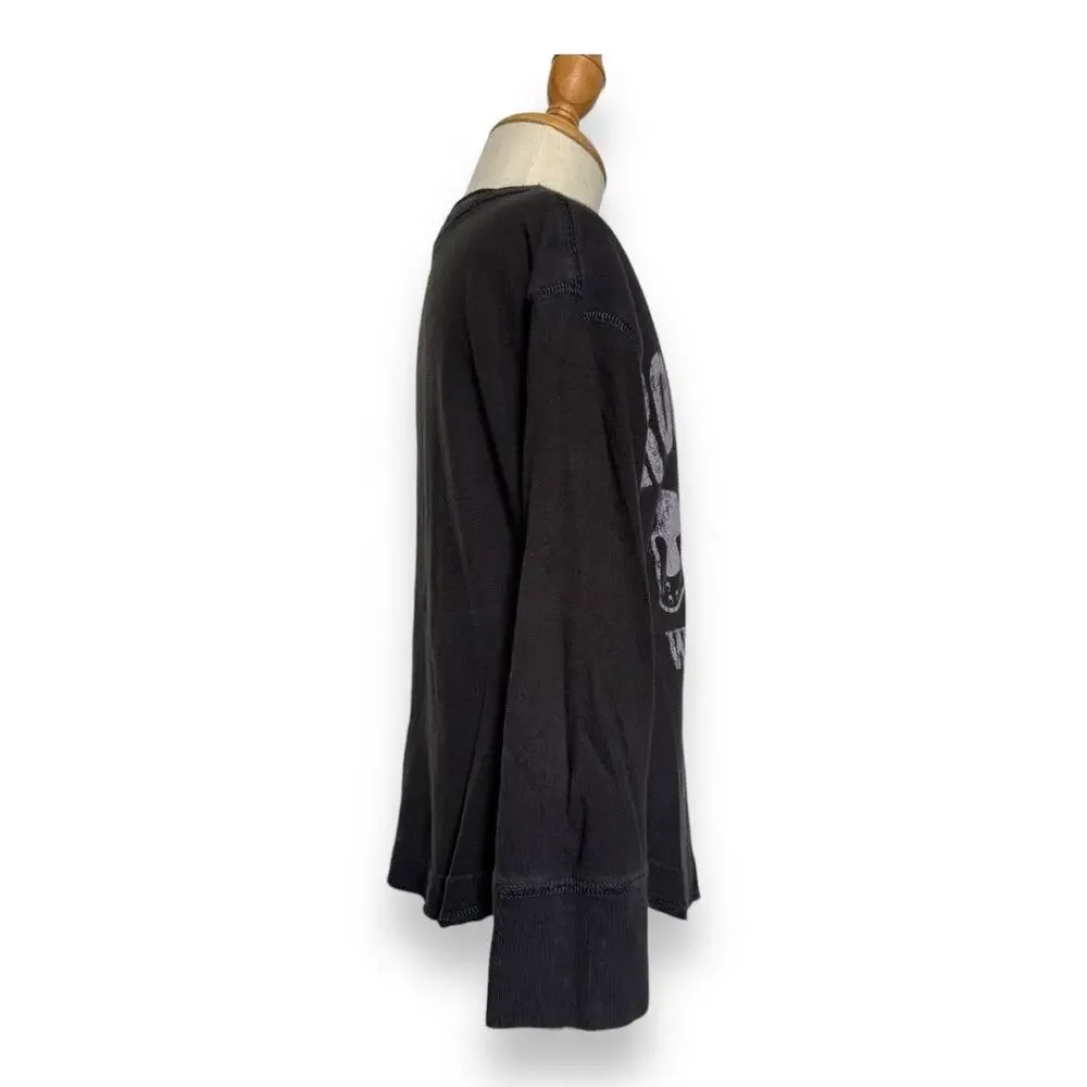 The Children's Place Boys Shirt XS 4 Gray Rock Hero Guitar Henley Long Sleeve‎